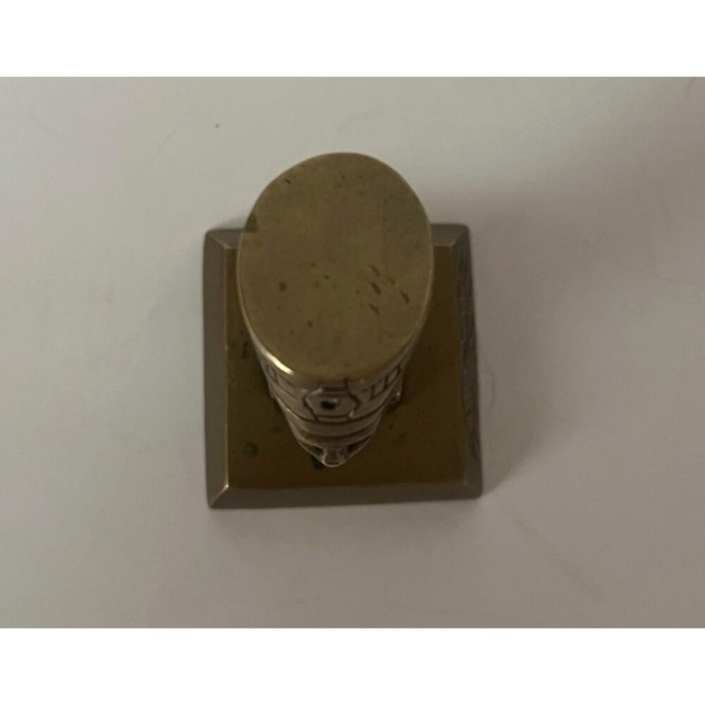 Vintage Egyptian Pharaoh & Queen Brass Figurines Miniature Collectibles - Picture 13 of 15